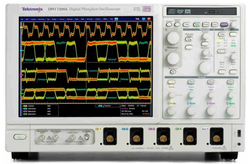 Tektronix DPO72004C Oscilloscope, 20 GHz, 4 Ch., 100 GS/s / 50 GS/s